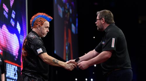 Peter Wright und James Wade respektvoll