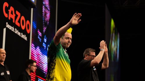 Peter Wright winkt - James Wade klatscht