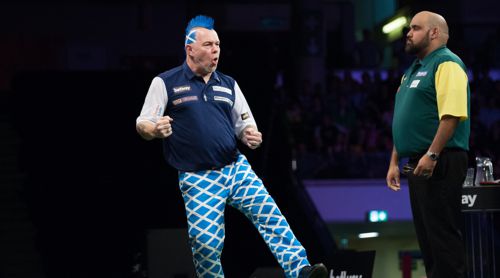 Peter Wright im Duell mit Kyle Anderson