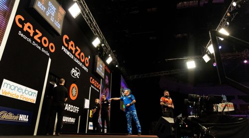 Peter Wright und Michael Smith in der Wiederauflage des WM-Finals