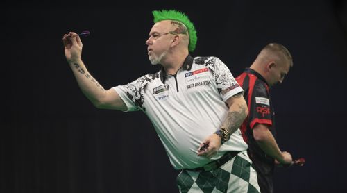 Peter Wright brannte gegen Nathan Aspinall ein wahres Feuerwerk ab