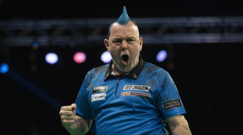 Peter Wright versenkte am 1. Spieltag der Premier League 2021 jeden Versuch im Doppelfeld