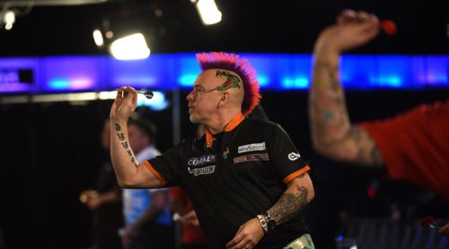 Peter Wright musste nach seinem ersten UK Open Spiel schon wieder die Koffer packen