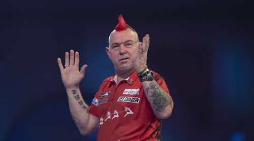 Peter Wright in Weihnachtsstimmung