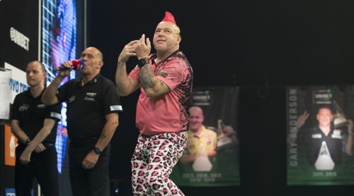 Peter Wright mit sich selbst zufrieden
