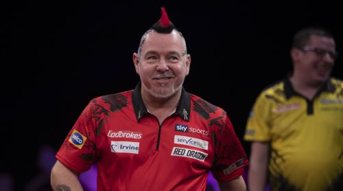 Peter Wright hat Spass am Whitewash