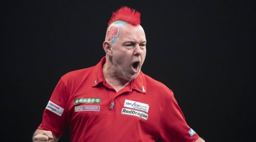 Peter Wright - diesmal ganz in rot