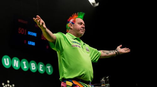 Peter Wright macht sich bereit zum Tanz auf der Bühne