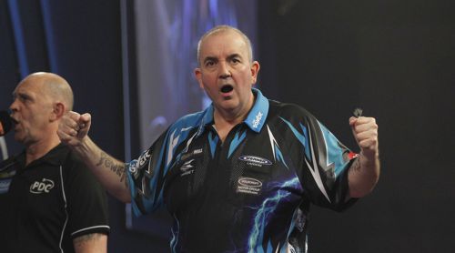 Phil Taylor hält Kim Huybrechts in Schacht und zieht in das Viertelfinale der Darts WM ein