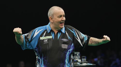 Phil Taylor gewann jedes PDC Major-Turnier mindestens einmal, hier die Masters