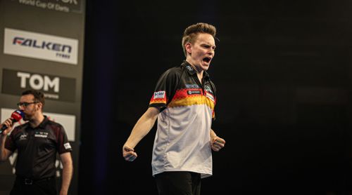 Ricardo Pietreczko trägt stolz die deutschen Farben