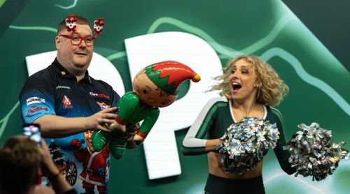 Ricky Evans in seiner Weihnachtsverkleidung