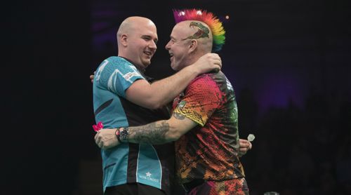 Rob Cross und Peter Wright, ziemlich beste Freunde