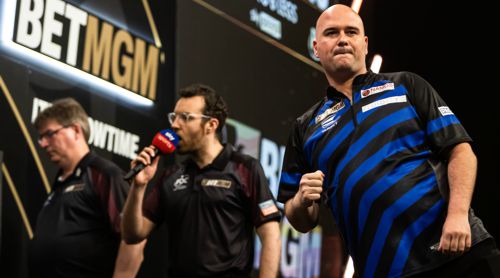 Rob Cross Dartshirt dunkelblau