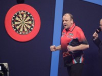 Ronny Huybrechts bei der PDC Dart WM 2015