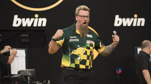 Simon Whitlock rechnet sich Chancen auf den Turniersieg aus