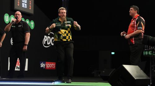 Simon Whitlock zieht zum ersten Mal seit 2012 in das Endspiel eines Major-Turnieres ein