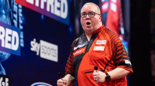 Stephen Bunting und Sponsor Betfred