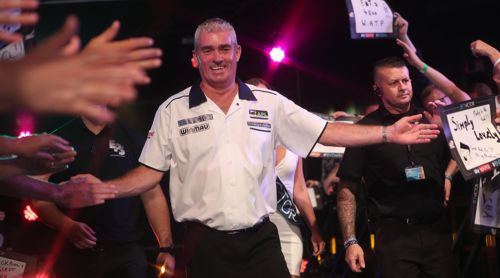 Steve Beaton genoss sichtlich den Walk on beim PDC World Matchplay 2017