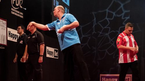 Vincent van der Voort - hier auf der European Tour gegen den Deutschen Nico Blum