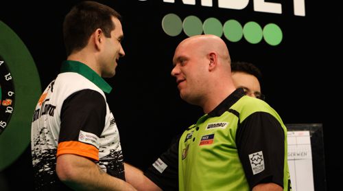 William O'Connor und Michael van Gerwen