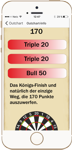 Unsere Finish-Tabelle mit Erklärungen Darts 1 App - Finish
