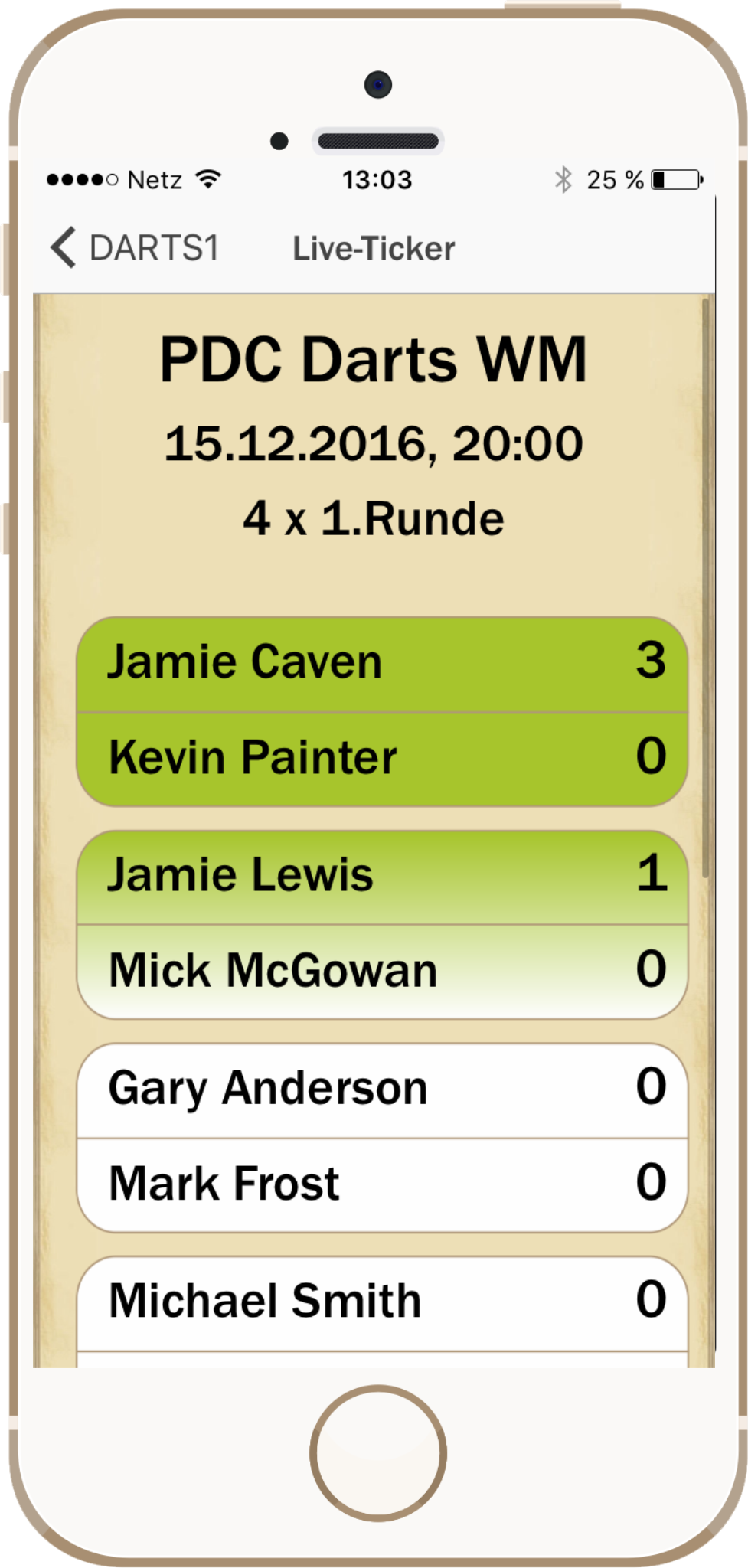 pdc darts live ticker