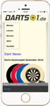 Darts1 Webseite in der App Darts 1 App - Webseite