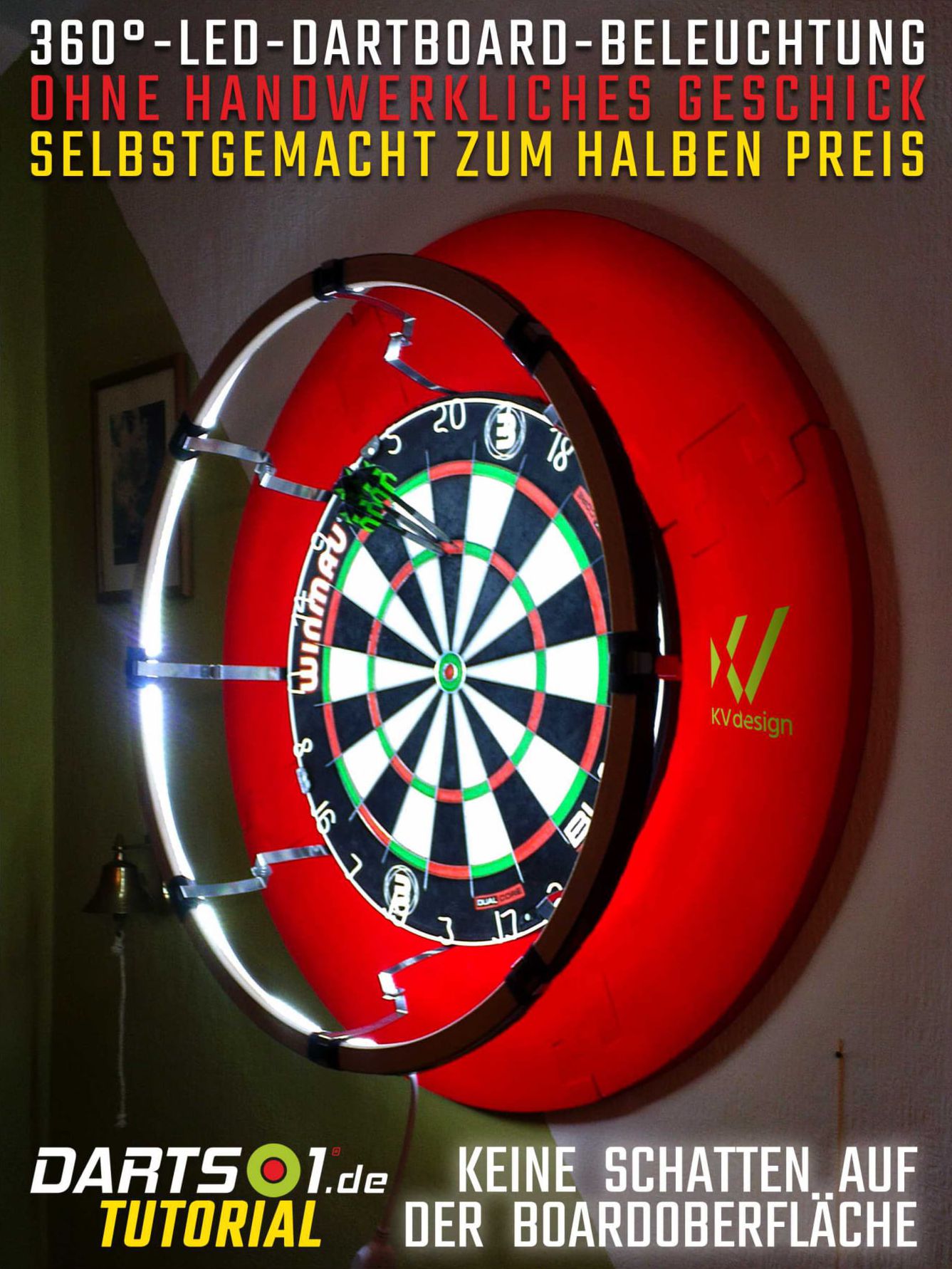 360°-LED-Dartboard-Beleuchtung selbst gemacht