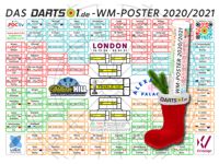 Darts-WM 2021 Spielplan-Poster