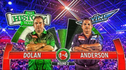 Brendan Dolan und Gary Anderson PDC Dart WM