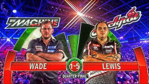 James Wade und Adrian Lewis PDC Dart WM