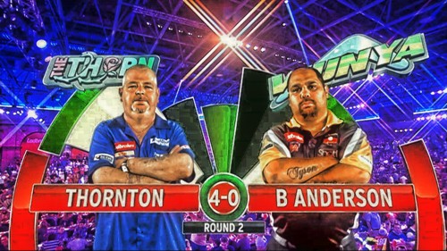Robert Thornton schlägt Beau Anderson PDC Dart WM