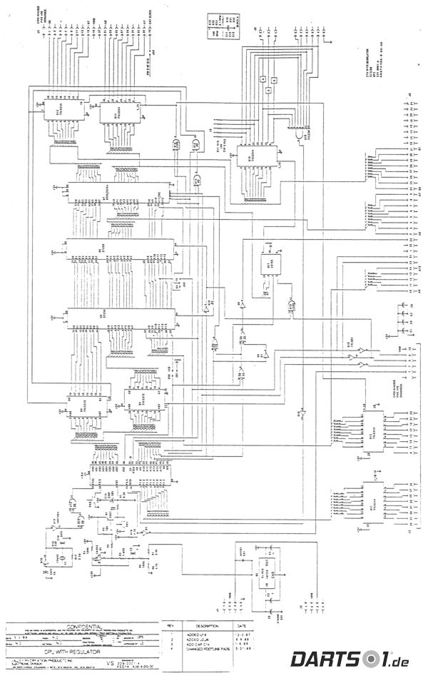 CPU with Regulator des Löwen Dartautomat 1989