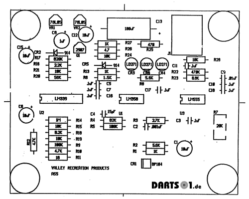 Bestückungsplan Infrarot Sensor