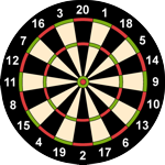 Dartboard nach David Percy