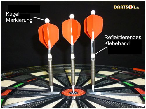 Darts Abwurf