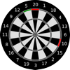 Dartscheibe 20 und 10er Feld