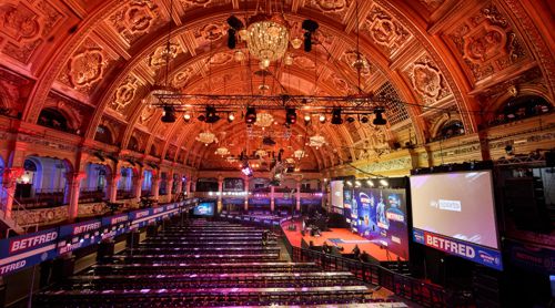 Das World Matchplay findet vom 13. bis 21. Juli im Emperess Ballroom des Winter Gardens von Blackpool statt