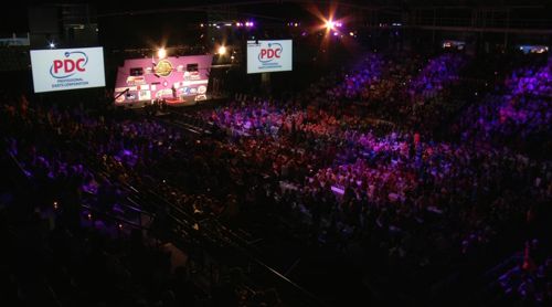 5000 begeisterte Dartfans in Perth, Australien