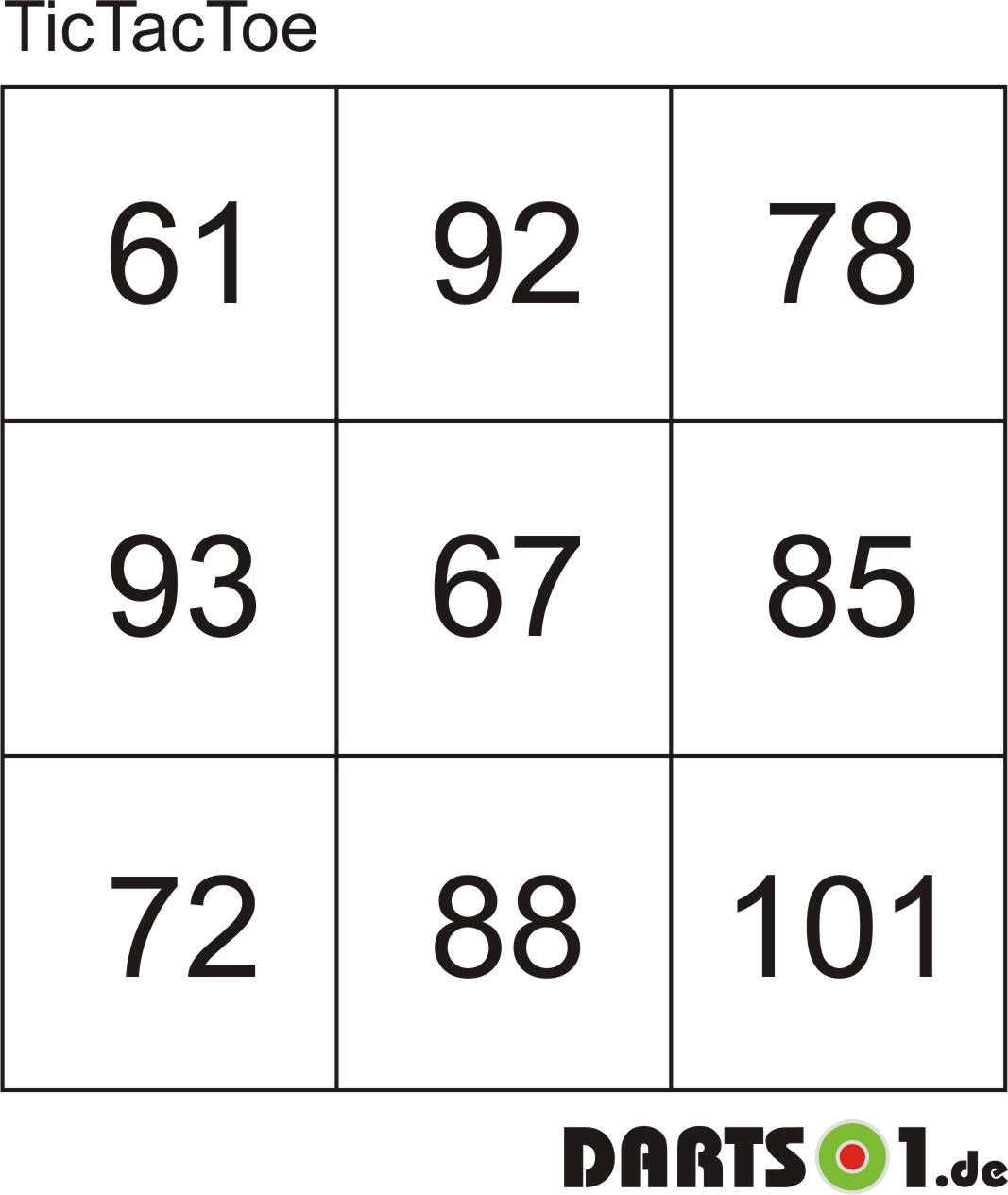 How to Play Tic-Tac-Toe Darts