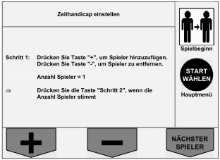 Dartautomat Zeithandicap