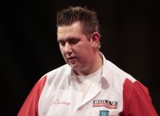 Kevin Münch nach der Niederlage bei der PDC Darts WM 2012