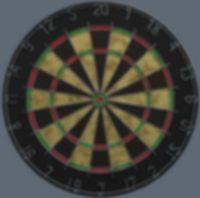Dartscheibe verschwommen