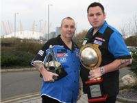 Phil Taylor und Adrian Lewis