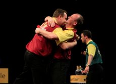 Ronny Huybrechts mit seinem Bruder Kim für Team Belgien